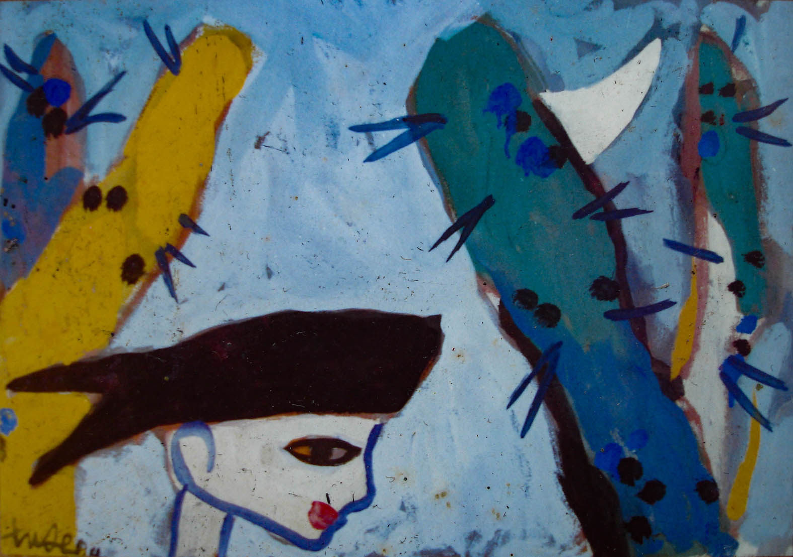 Cô gái và cây xương rồng